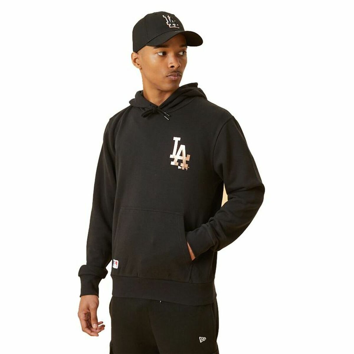 Men’s Hoodie New Era LA Dodger Black_4