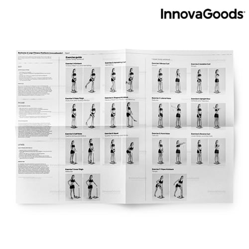 InnovaGoods Fitnessplattform for Setemuskler og Ben med Treningsguide_7