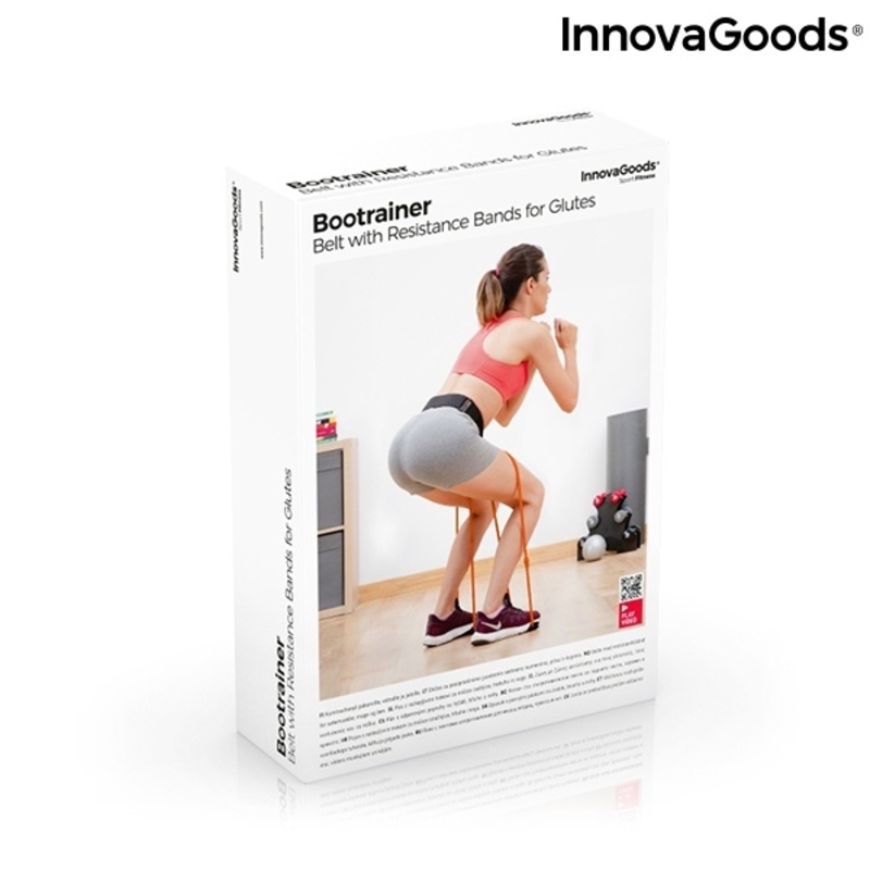 Belt with resistance bands for Glutes and Exercise Guide Bootrainer InnovaGoods_4