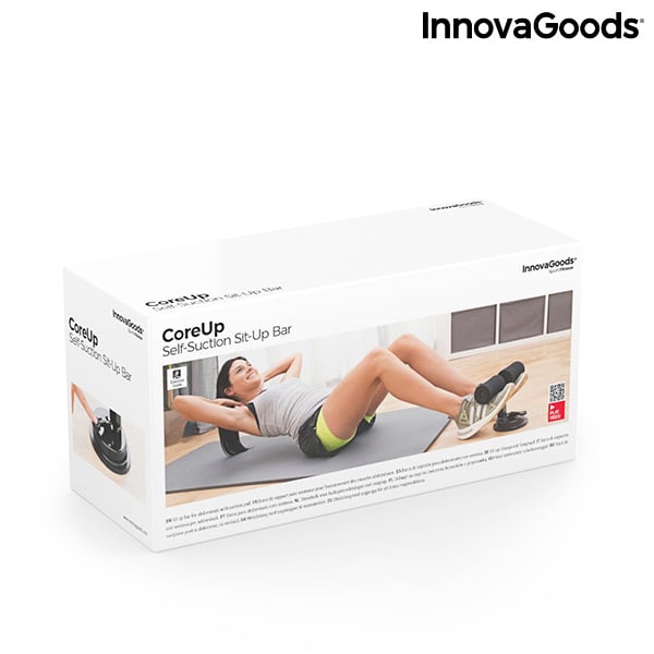Sit-up Bar for Abdominals with Suction Pad and Exercise Guide CoreUp InnovaGoods_6