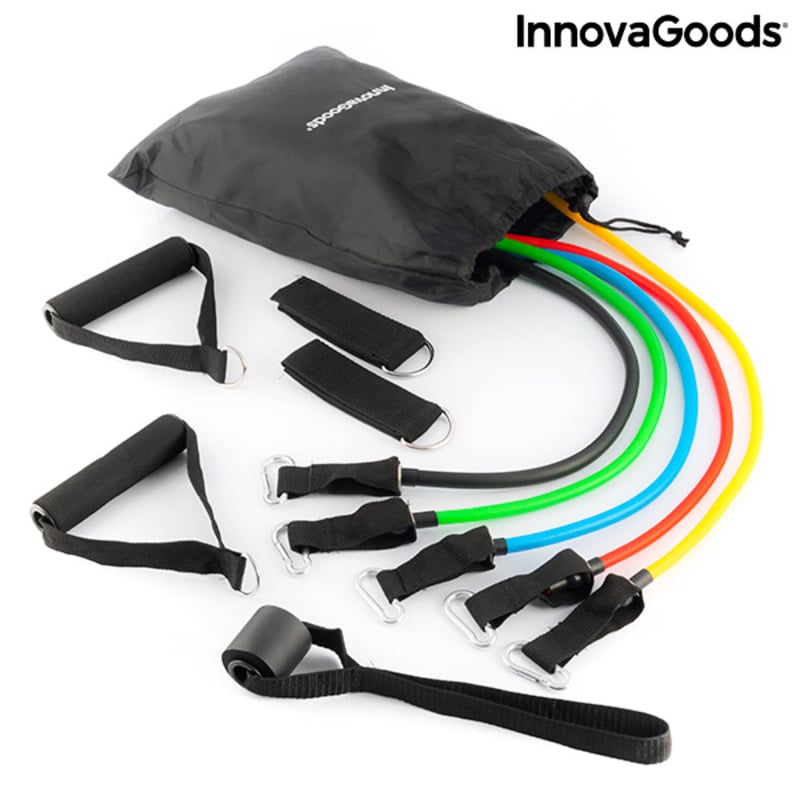 Set of Resistance Bands with Accessories and Exercise Guide Rebainer InnovaGoods (pack of 5)_25