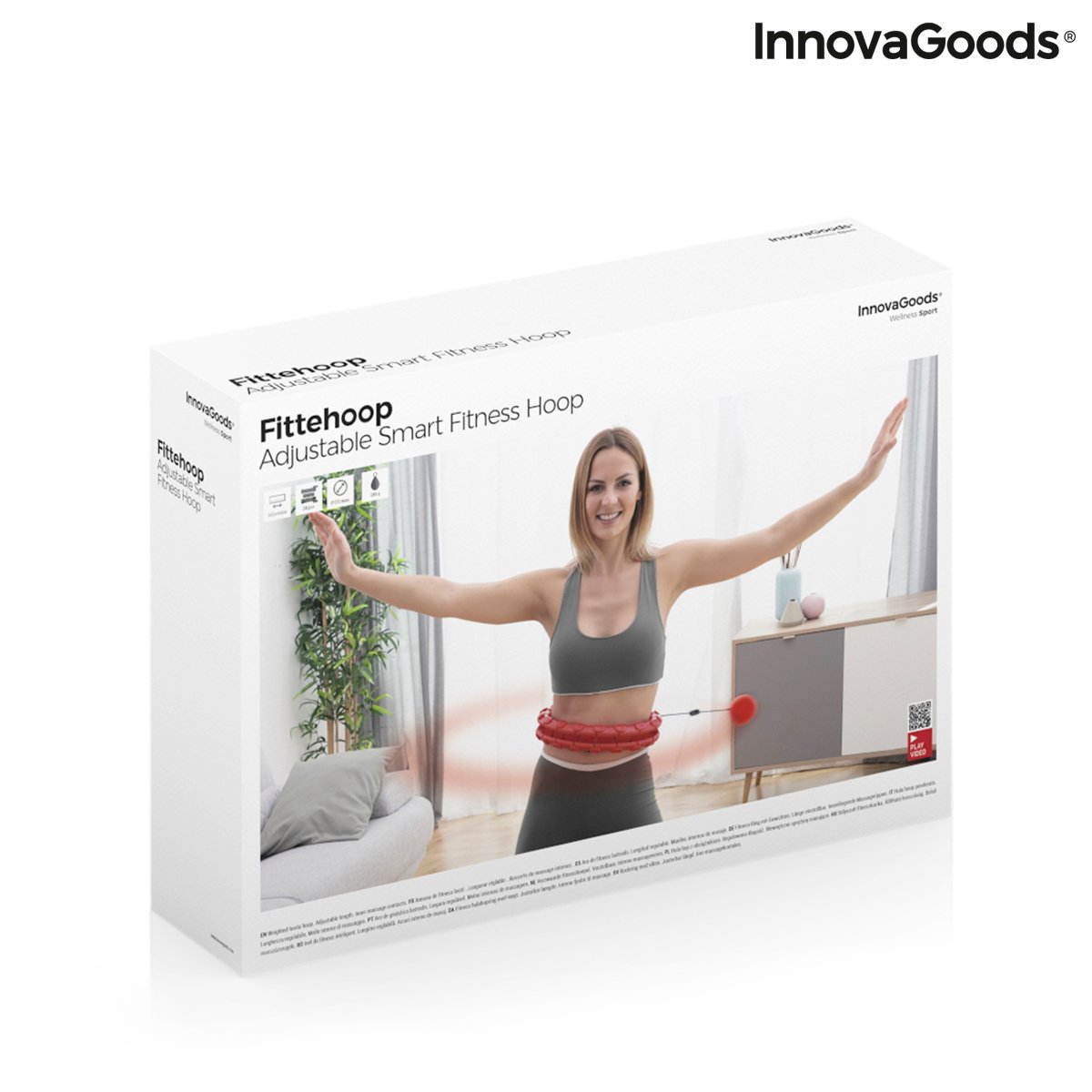 Adjustable Smart Fitness Hoop with Weight Fittehoop InnovaGoods_8