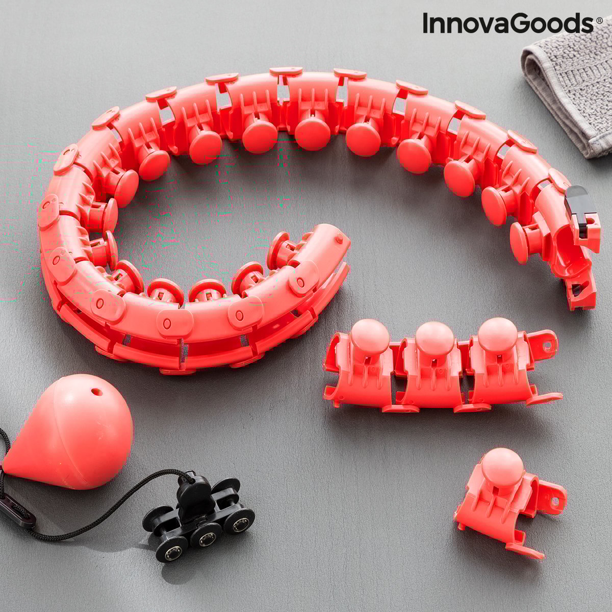 Adjustable Smart Fitness Hoop with Weight Fittehoop InnovaGoods_23