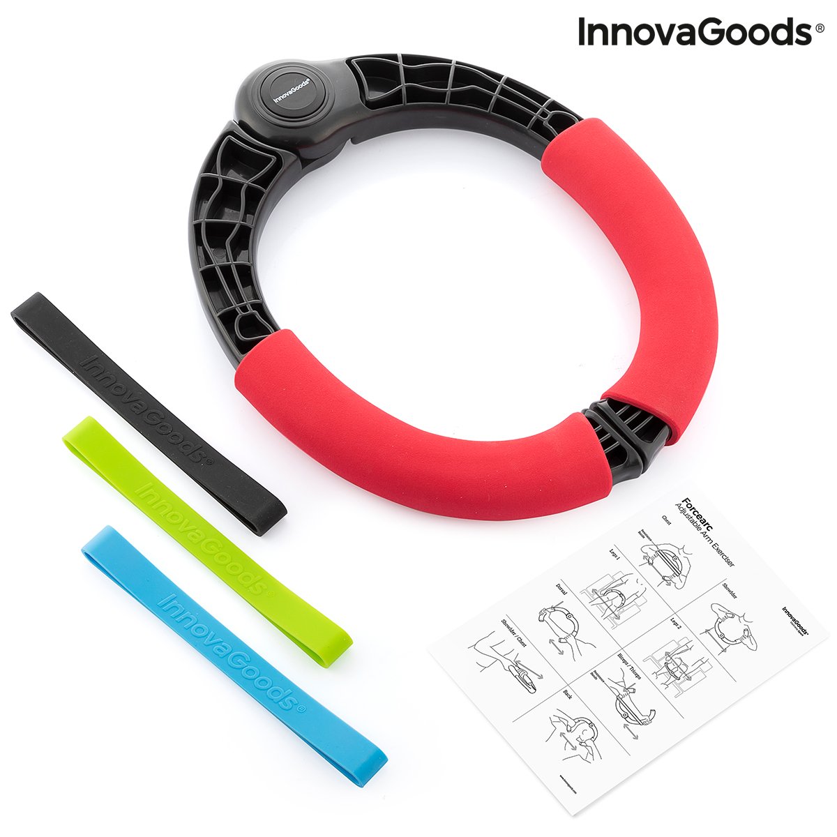 Adjustable Arm Exerciser with Resistance and Exercise Guide Forcearc InnovaGoods_14