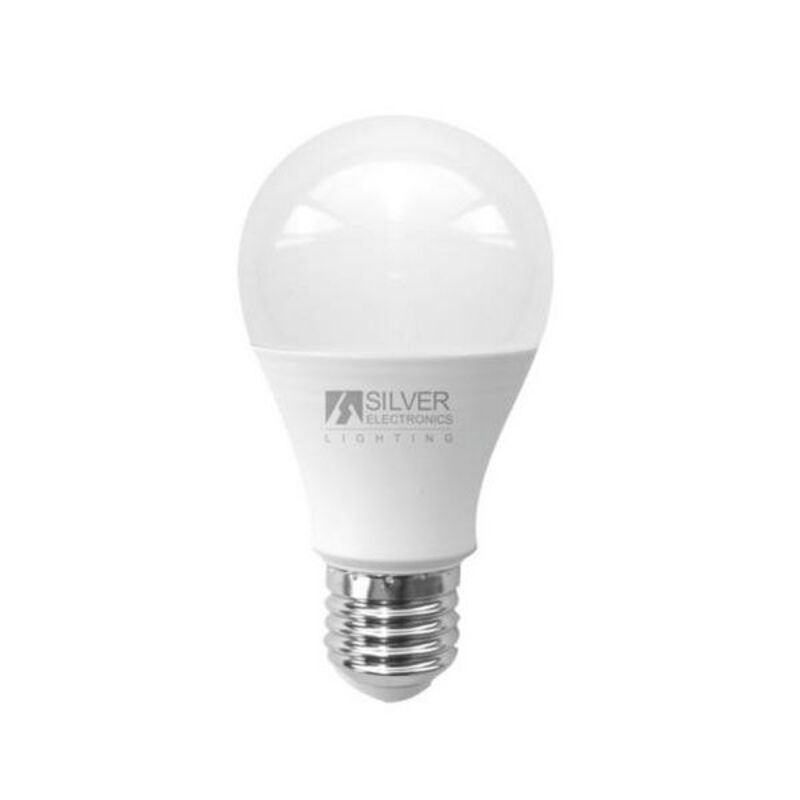 Spherical LED Light Bulb Silver Electronics ECO E27 15W White light_0