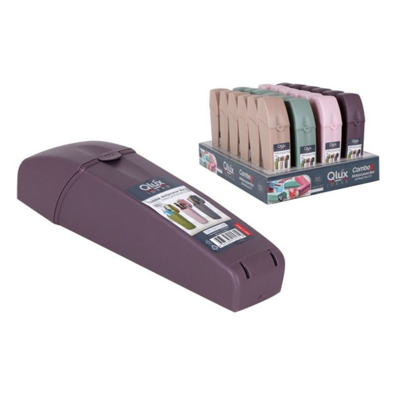 Toothbrush Holder Qlux Plastic (21 x 5 x 5 cm)_2