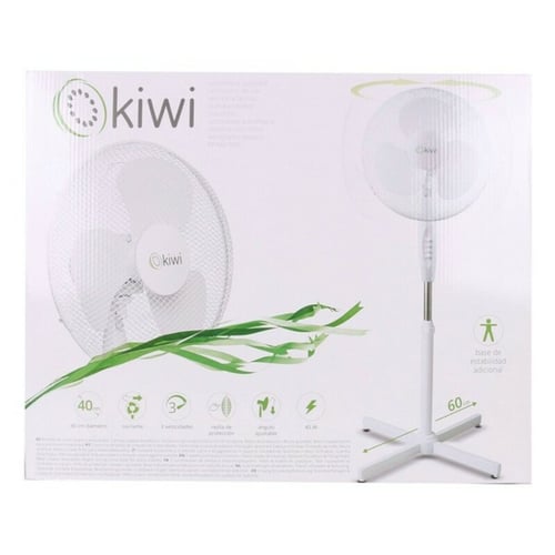Fritstående ventilator Kiwi Hvid 45 W (Ø 40 cm)_4