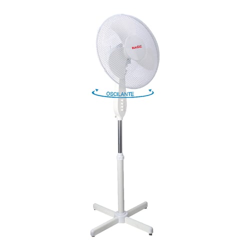 Fritstående ventilator Basic Home Hvid 40W_1