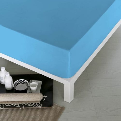 Monteret bundark Naturals Blå, Bred enkeltseng (105 x 190 cm)_0