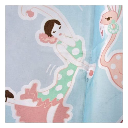 Brusebadsforhæng DKD Home Decor Flamenco Polyester (180 x 200 cm)_16