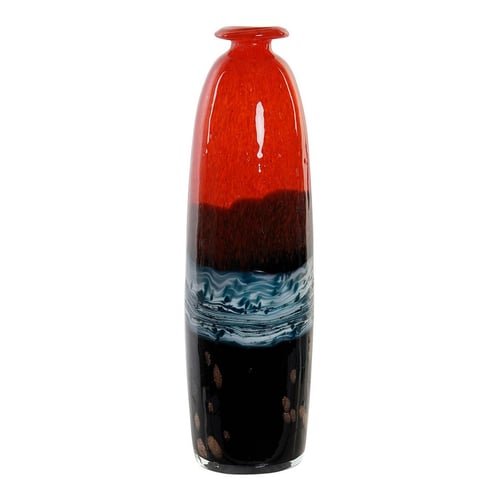 Vase DKD Home Decor Red Crystal (8 x 8 x 28,5 cm) - picture