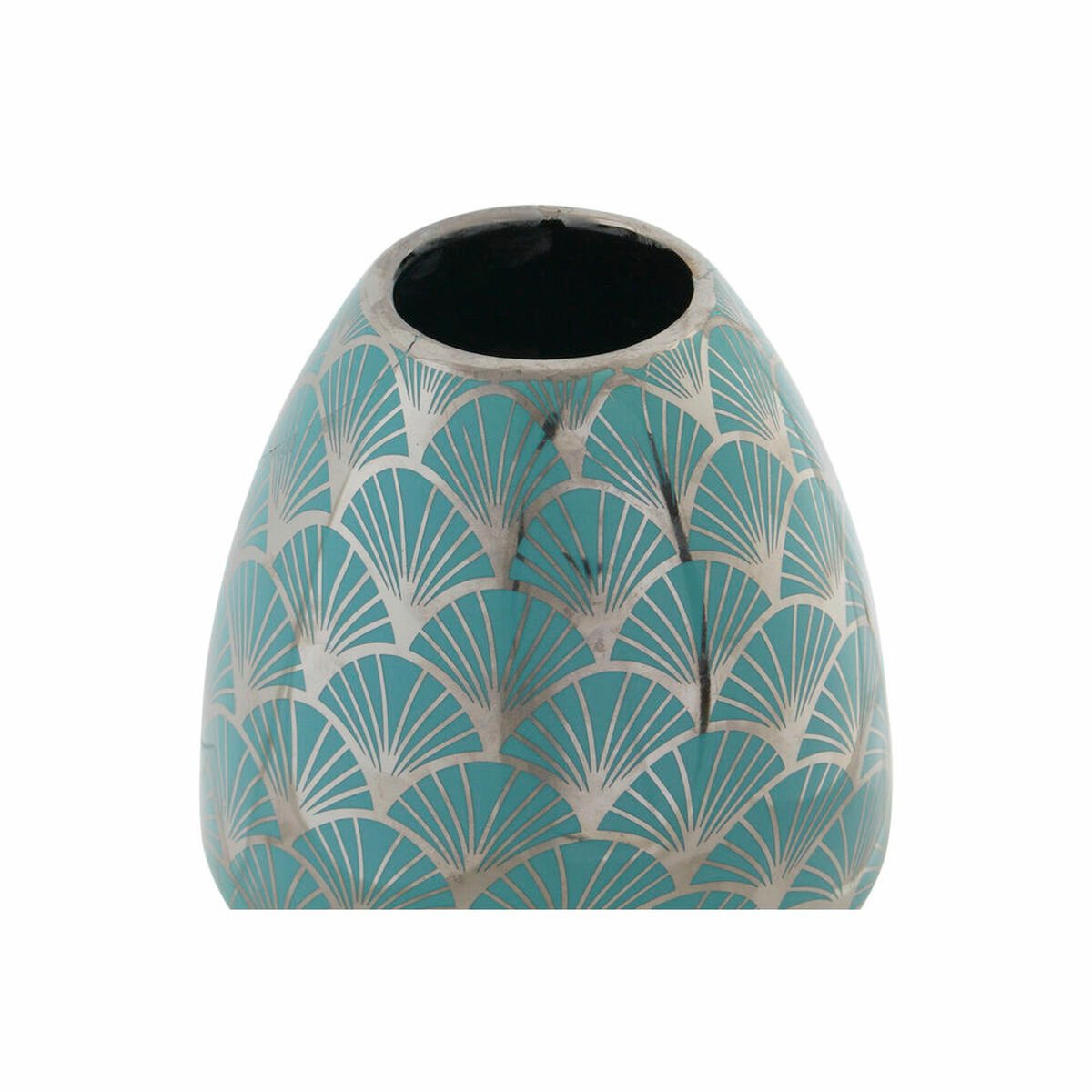 Vase DKD Home Decor Porcelain Turquoise Oriental (16 x 16 x 18 cm)_2