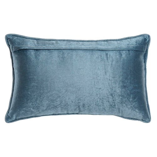 Pute DKD Home Decor Blue Polyester Velvet Golden (50 x 10 x 30 cm)_3