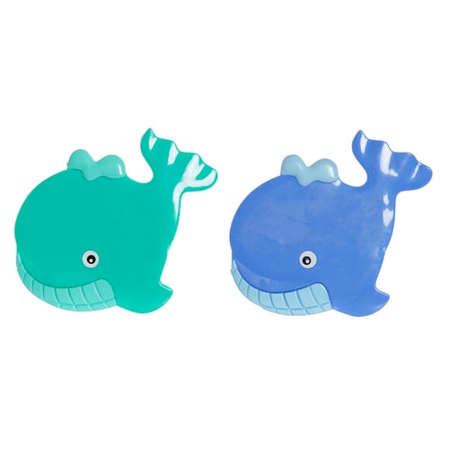 Badmatta DKD Home Decor Blå Turkos Blå PVC (2 st) (11,5 x 1 x 10 cm)_1