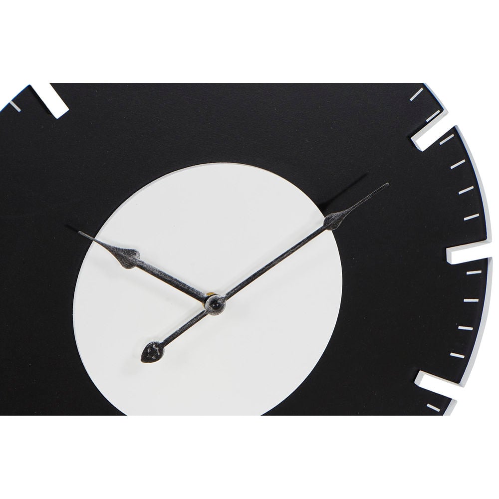 Wall Clock DKD Home Decor Black White MDF Wood (50 x 4.5 x 50 cm) (2 pcs)_3