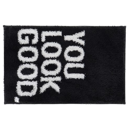 Teppich DKD Home Decor You Look Good Schwarz Mikrofaser (50 x 80 x 80 cm)_2