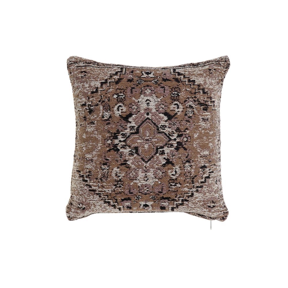 Cushion DKD Home Decor White Black Polyester Cotton Light brown (45 x 12 x 45 cm)_1