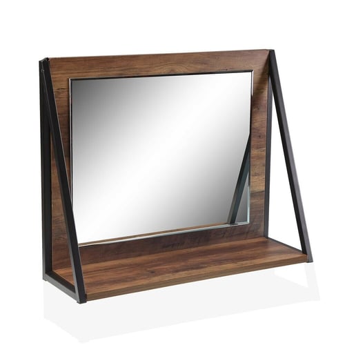 Spejl med Montagebøjler Mørkebrun (48 x 20 x 60 cm)_2