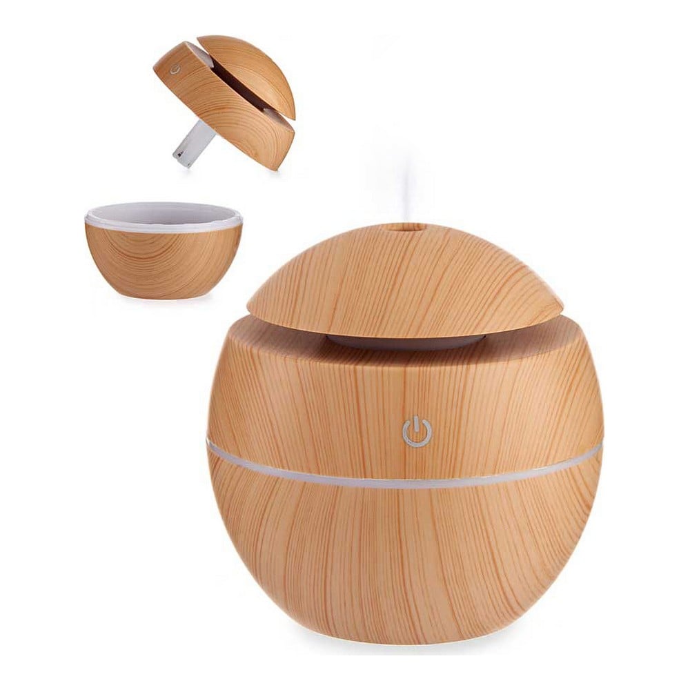 Aroma Diffuser Humidifier with Multicolour LED Brown Plastic (130 ml) (10 x 10 x 10 cm)_5