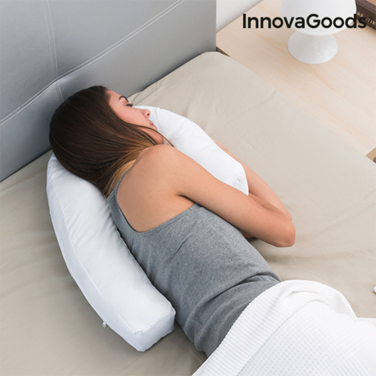 InnovaGoods U Side Sleepers Ergonomic Pillow_23
