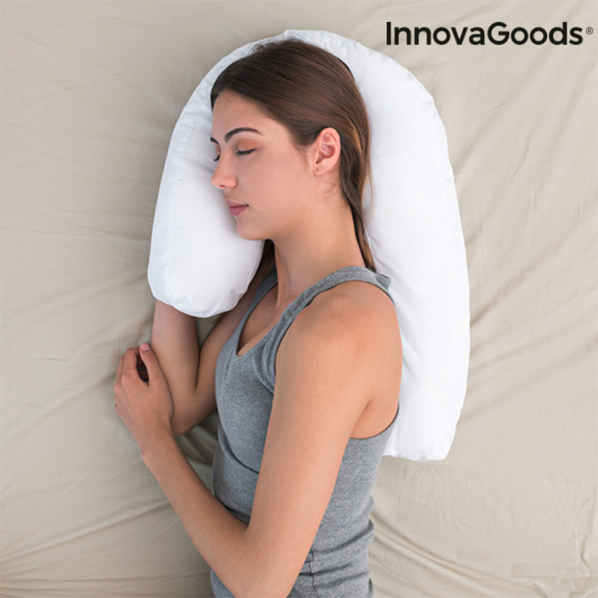 InnovaGoods U Side Sleepers Ergonomic Pillow_31