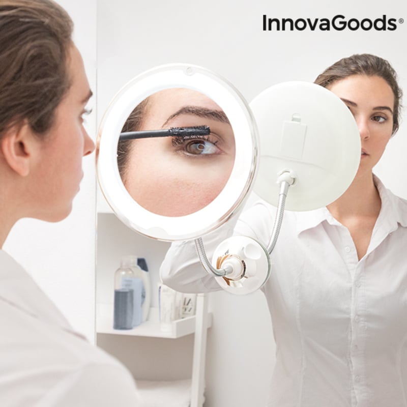 LED magnifying mirror with Flexible Arm and Suction Pad Mizoom InnovaGoods_2