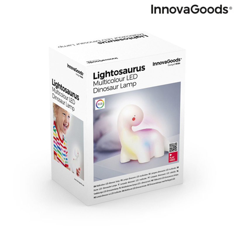 Dinosaur Multicolour LED Lamp Lightosaurus InnovaGoods_4