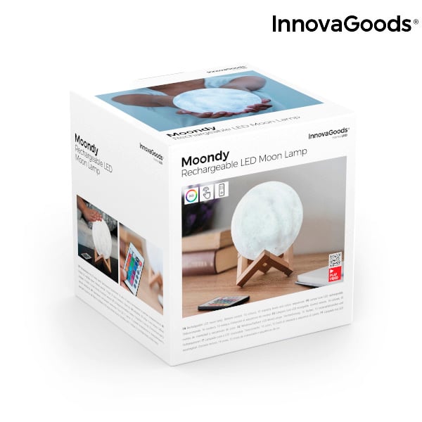 Rechargeable LED Moon Lamp Moondy InnovaGoods_8