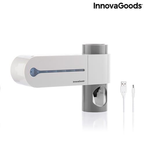 UV-steriliseringsapparat til tandbørster med holder og tandpasta beholder Smiluv InnovaGoods_11