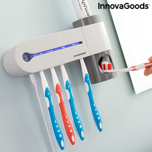UV-steriliseringsapparat til tandbørster med holder og tandpasta beholder Smiluv InnovaGoods_23