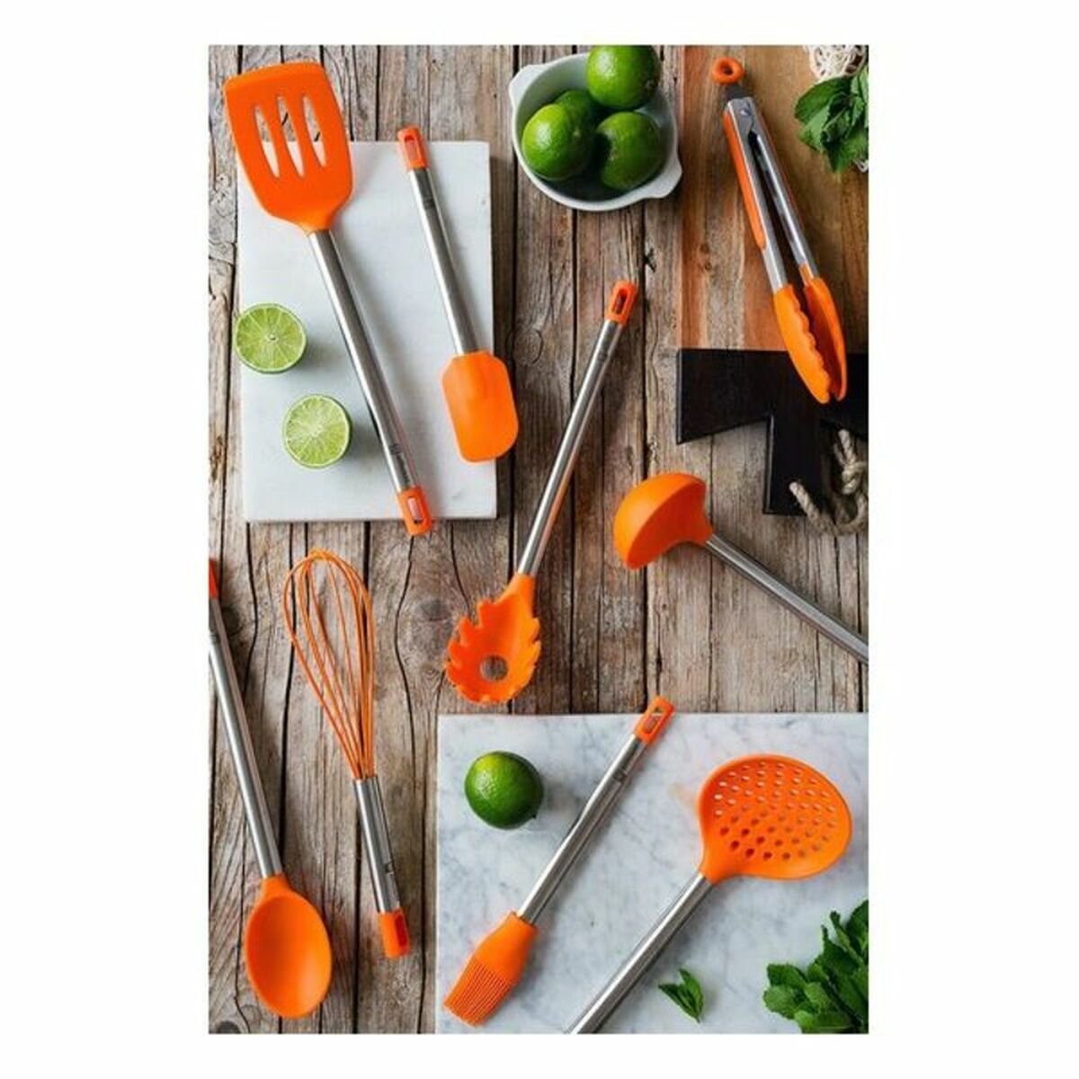 Kitchen utensils set BRA EFFICIENT A195011 Orange (6 pcs)_5