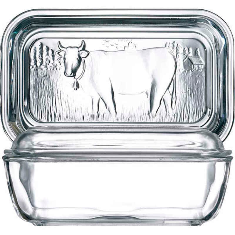 Butter Dish Luminarc Vaca White Glass (17 x 7 cm)_1