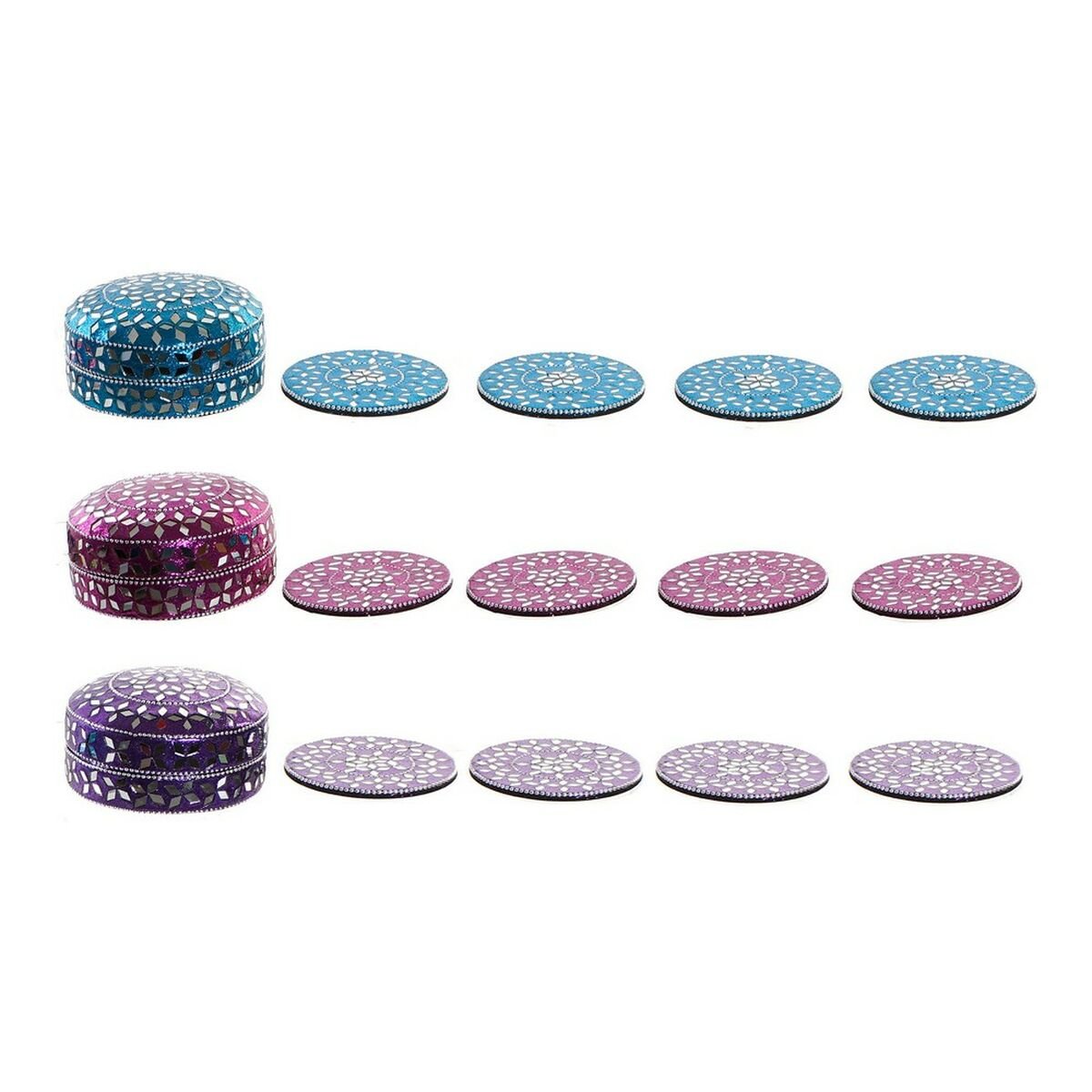 Coasters DKD Home Decor Aluminium MDF Wood (3 pcs)_1