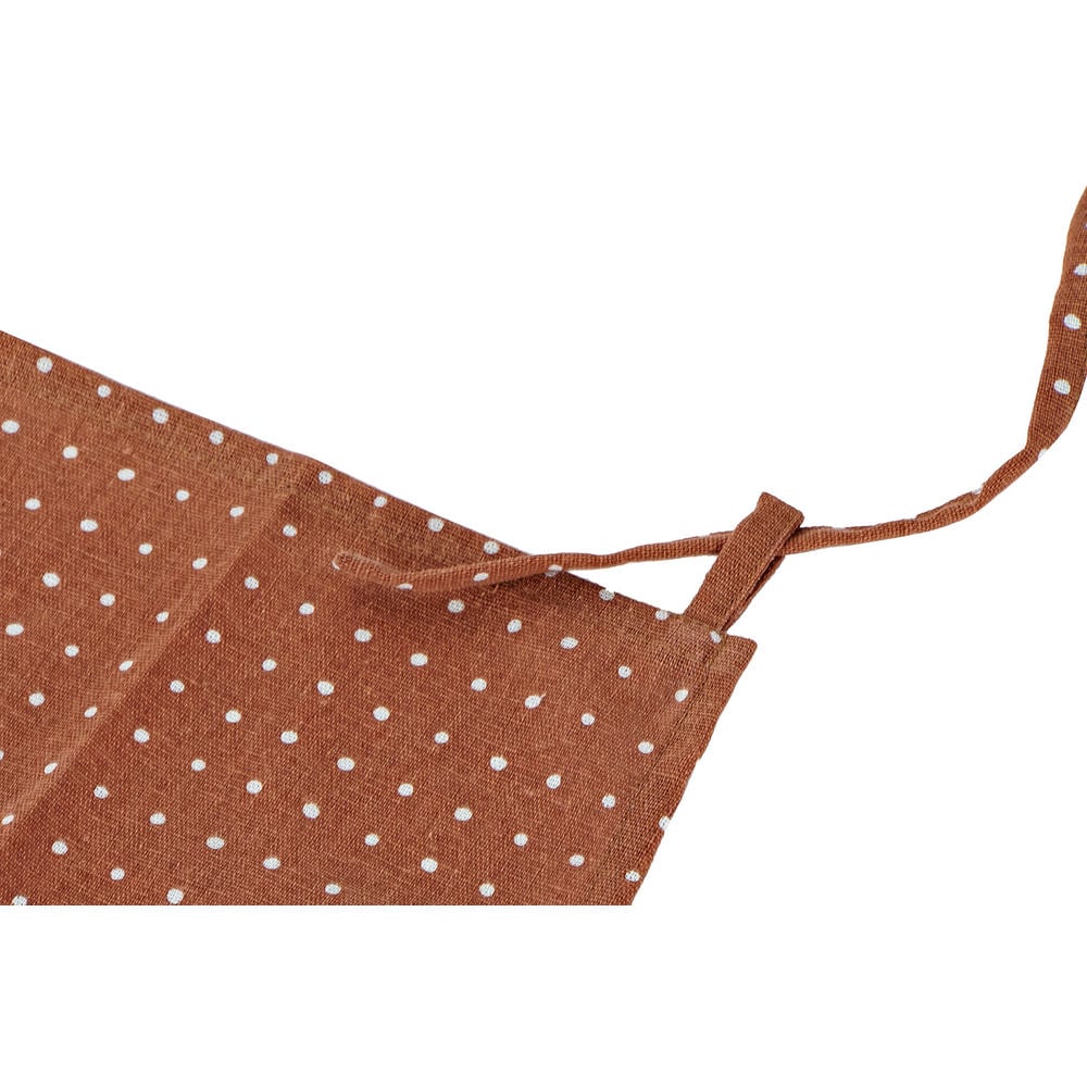 Apron with Pocket DKD Home Decor Brown Turquoise Polyester Cotton Green Sky blue (70 x 0.5 x 80 cm) (3 pcs)_3