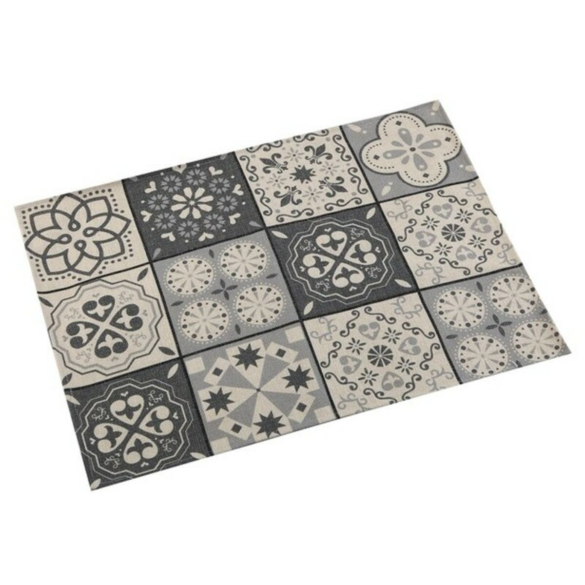 Table Mat Mosaic Grey Polyester (36 x 0,5 x 48 cm)_2