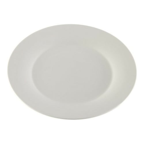 Desserttallerken Hvid Cirkulær Porcelæn (20,5 x 20,5 cm)_1