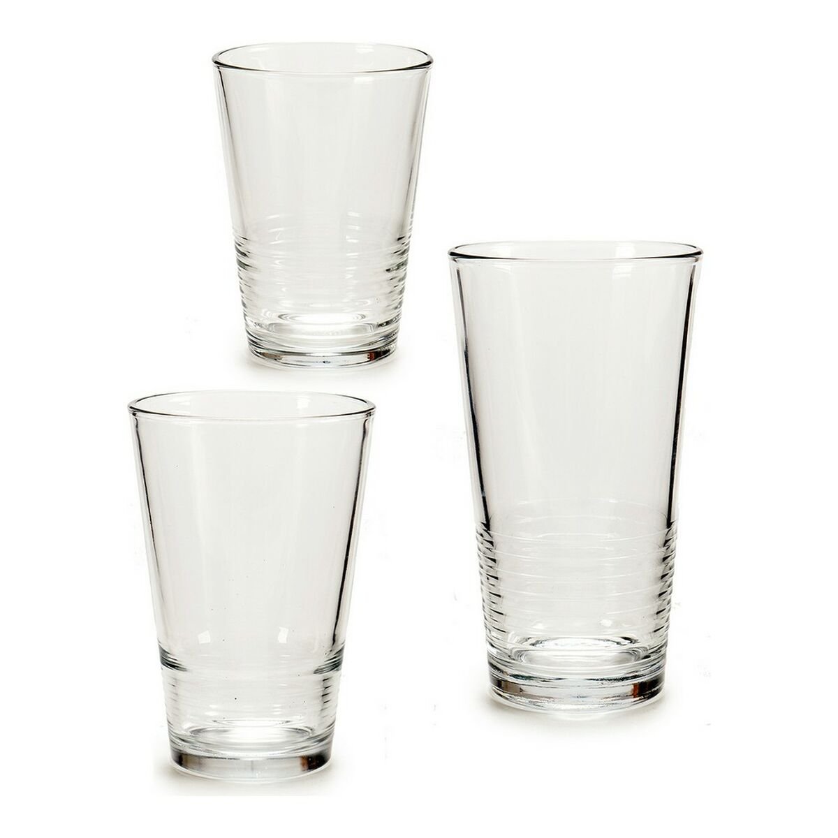 Set of glasses Vivalto Transparent Crystal (18 Pieces) 6 x (51 cl) / 6 x (34 cl) / 6 x (23 cl)_1