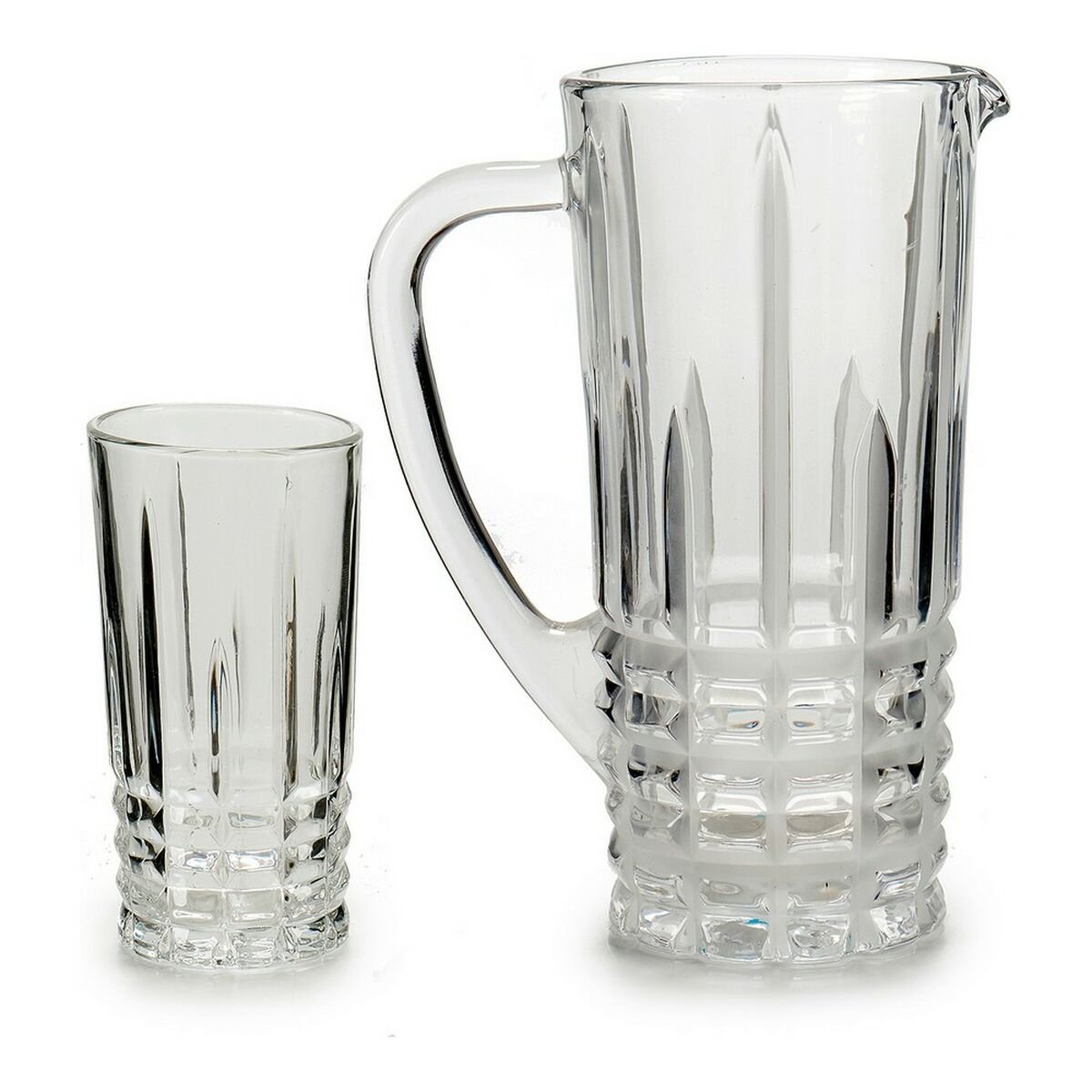 Set of glasses Vivalto 7 pcs Transparent (250 ml) (16 x 23,5 x 25,5 cm) 6 x (25 cl) / 1 x (1 l)_3