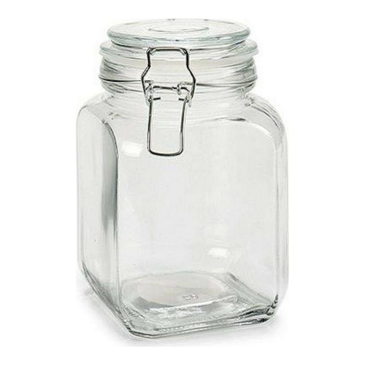 Glass Jar Vivalto Transparent (1,2L) (11 x 17,5 x 11 cm) (11 x 17 x 11 cm)_1