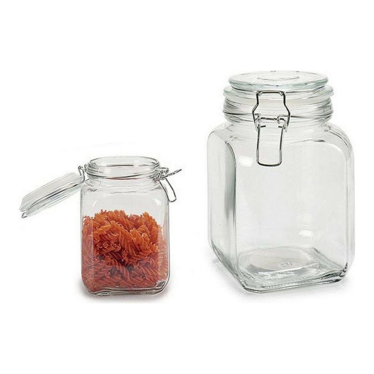 Glass Jar Vivalto Transparent (1,2L) (11 x 17,5 x 11 cm) (11 x 17 x 11 cm)_2