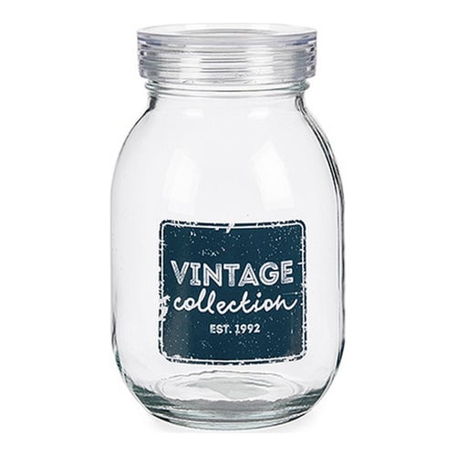 Blik Vintage Gennemsigtig Glas 1800 ml (13 x 20,8 x 13 cm)_2