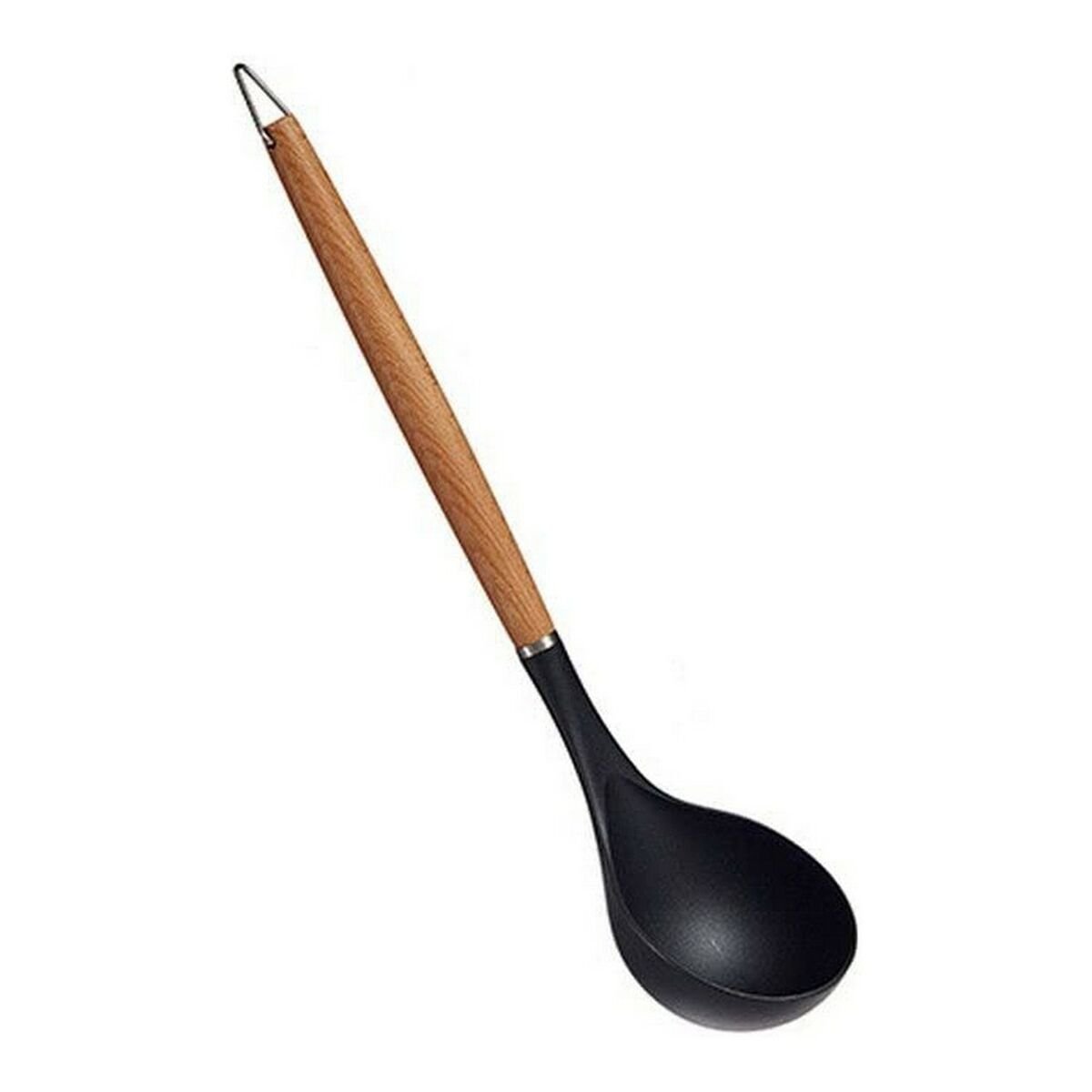 Ladle Brown Black Nylon beech wood (8 x 3 x 32,5 cm)_3