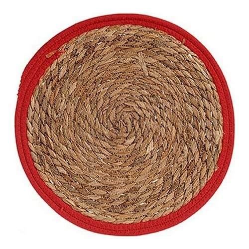 Dækkeserviet Brun Rød Naturlig fiber (Ø 35 cm)_2