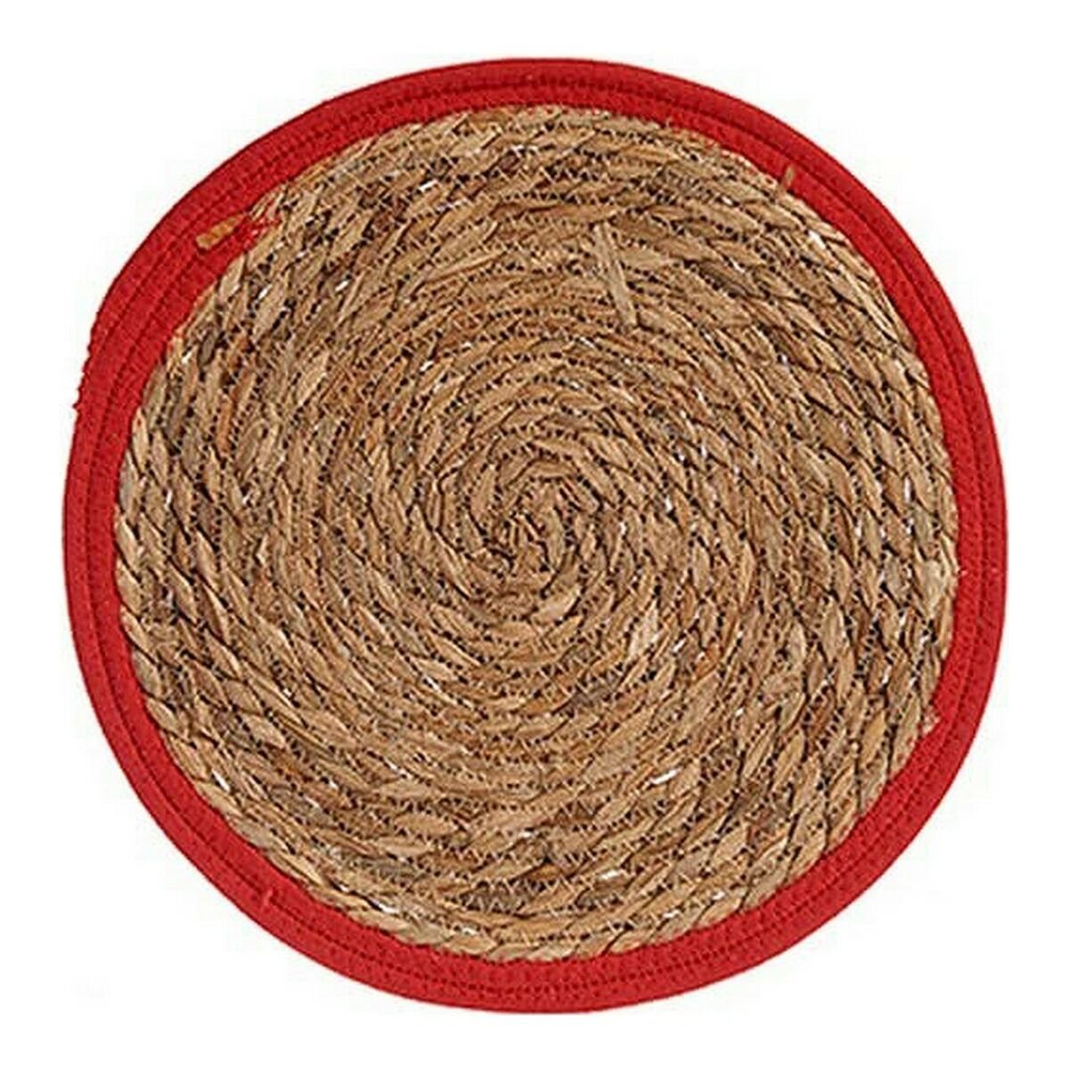 Place mat Brown Red Natural fiber (Ø 35 cm)_2