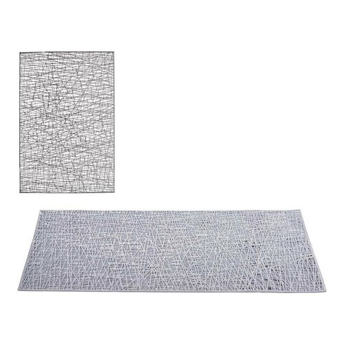 Bordsunderlägg Silvrig Plast (30 x 45 cm)_4