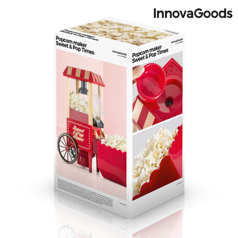  InnovaGoods Popcorn Maker Sweet & Pop Times 1200W Red_14