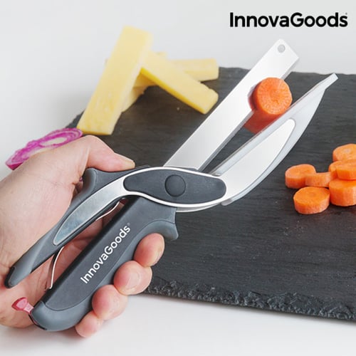 InnovaGoods Køkken Kniv-Saks Med Integreret Mini Skærebræt_20