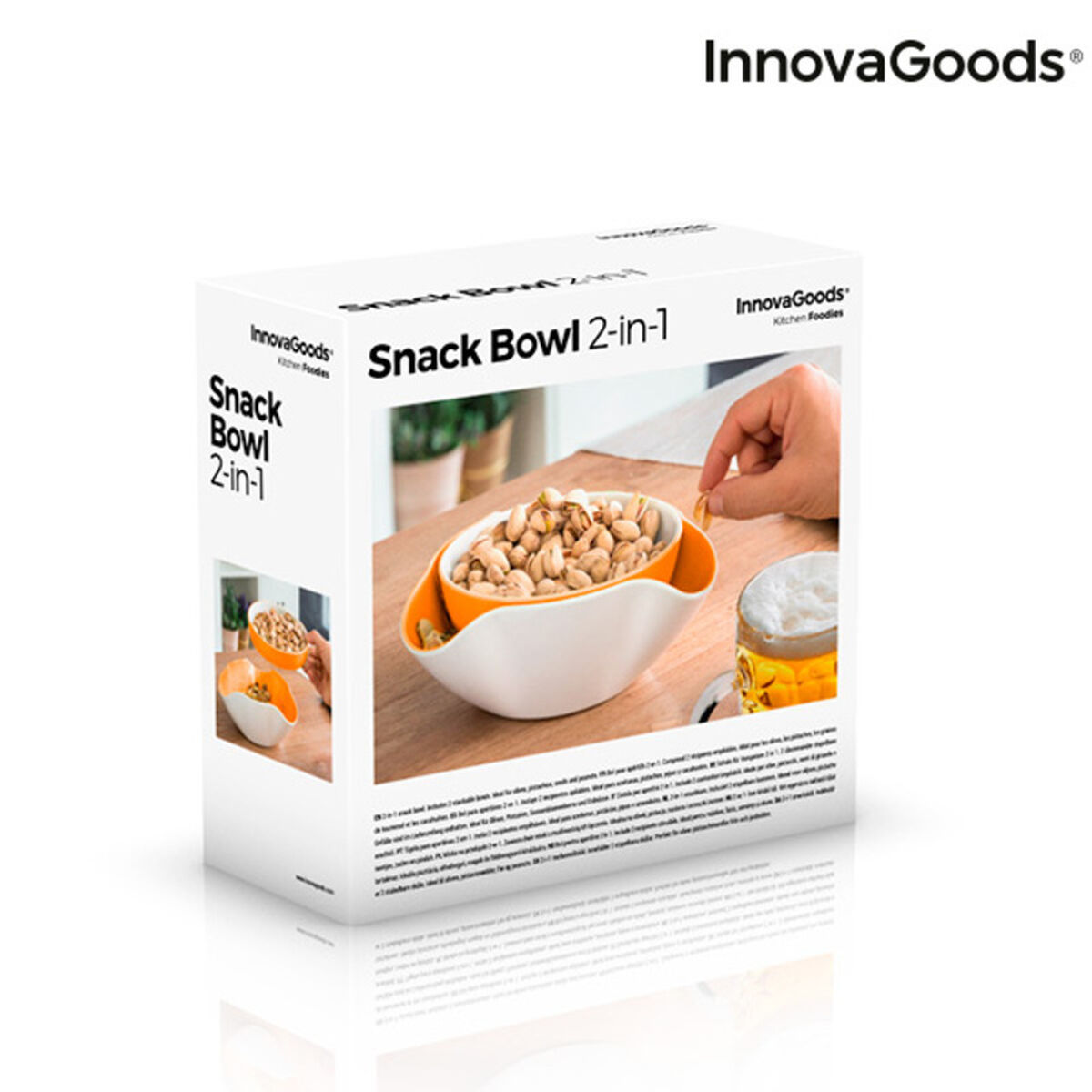  InnovaGoods 2-in-1 Snack Bowl (2 Pieces)_5
