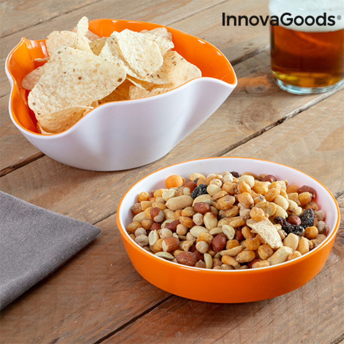  InnovaGoods 2-in-1 Snack Bowl (2 Pieces)_21