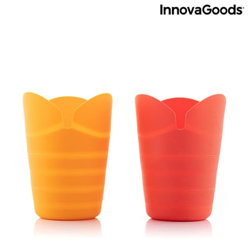 Sammenfoldelige silikone Popcorn Poppers Popbox InnovaGoods (Pakke med 2)_13
